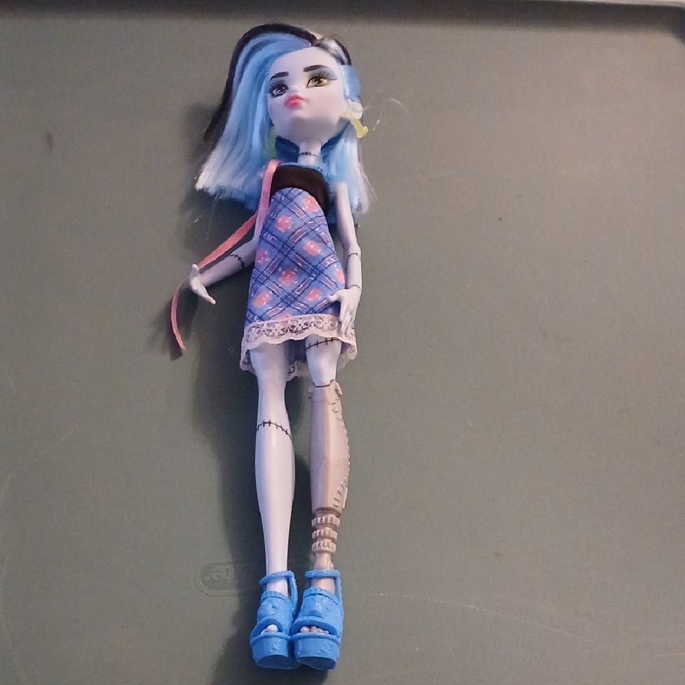 Blue and Pink Fashion Doll
